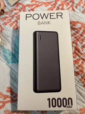 Power Bank 10000mAh Portable Charger - Black
